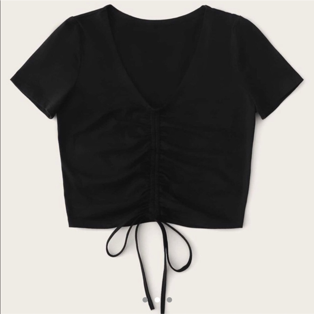 Black crop top